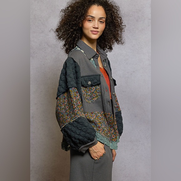 POL “ Pearl Bloom Jacket “ | Charcoal - Picture 4 of 6